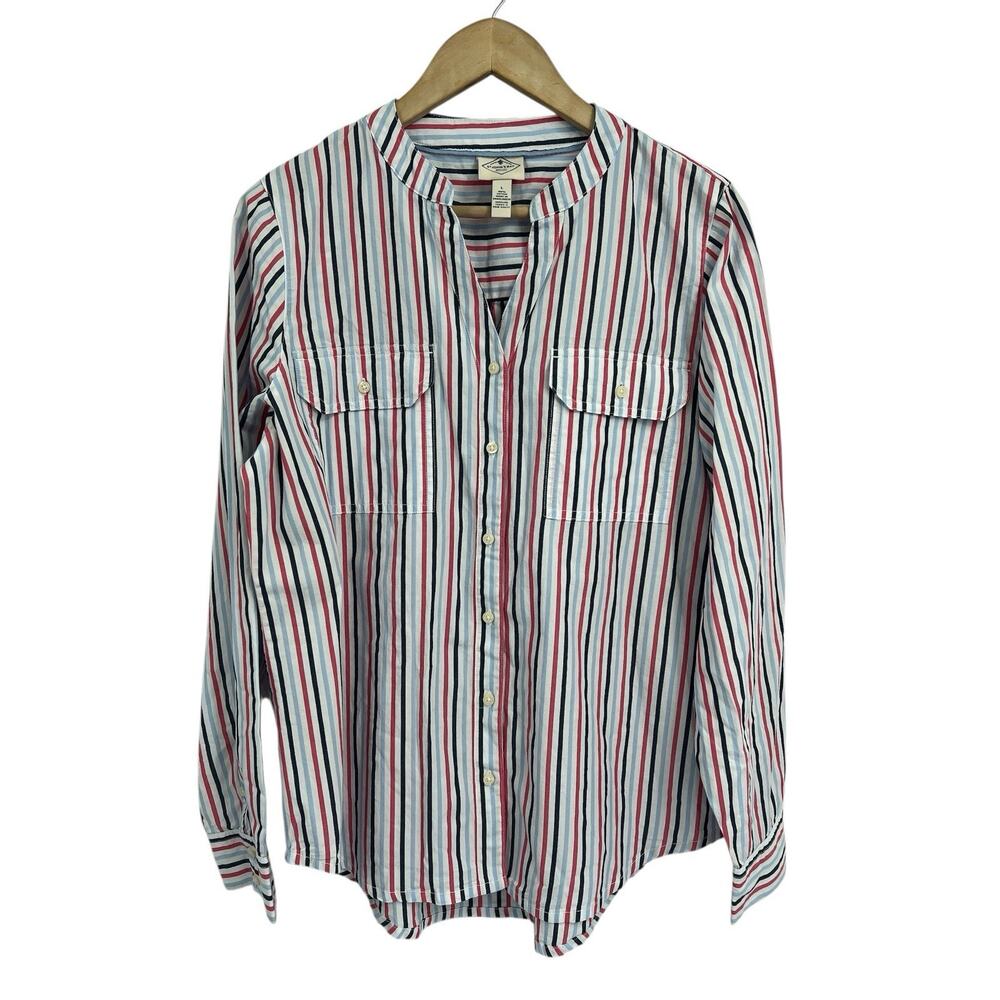 St. John's Bay Multicolor Striped Blouse